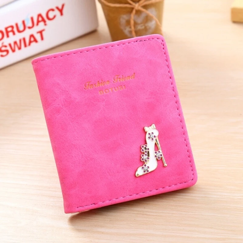 

Wallet Short High Heel Cartoon Wallet Card Package Student Coin Purse Wallet