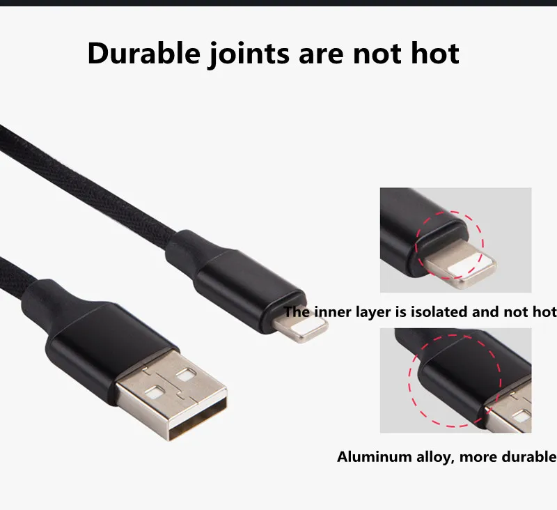 USB 2.8A كابل ل فون 7 6 6 s 8 زائد البسيطة المفاتيح المصغّر USB كابل ل فون X Xr Xs ماكس بيانات الشحن كابلات الهاتف المحمول