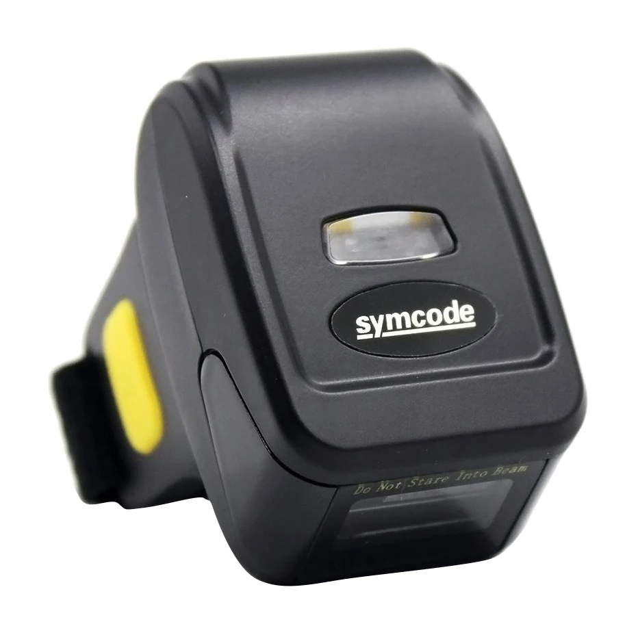 

Symcode 2D Bluetooth Barcode Scanner Mini Wireless Finger Barcode Reader Black