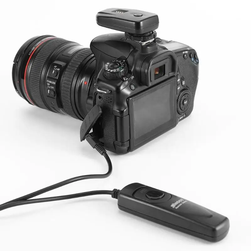 RS 60E3 кабель спуска затвора с таймером для камеры Canon 700D/600D/70D/60D/1000D/450D/650D|Пульты и