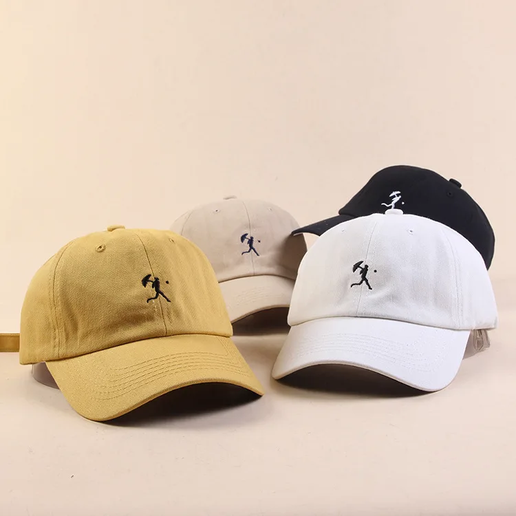 

100% Cotton Baseball Caps Unisex Dad Hat Cap High Quality Umbrella Human Embroidery Man Women Summer Hat