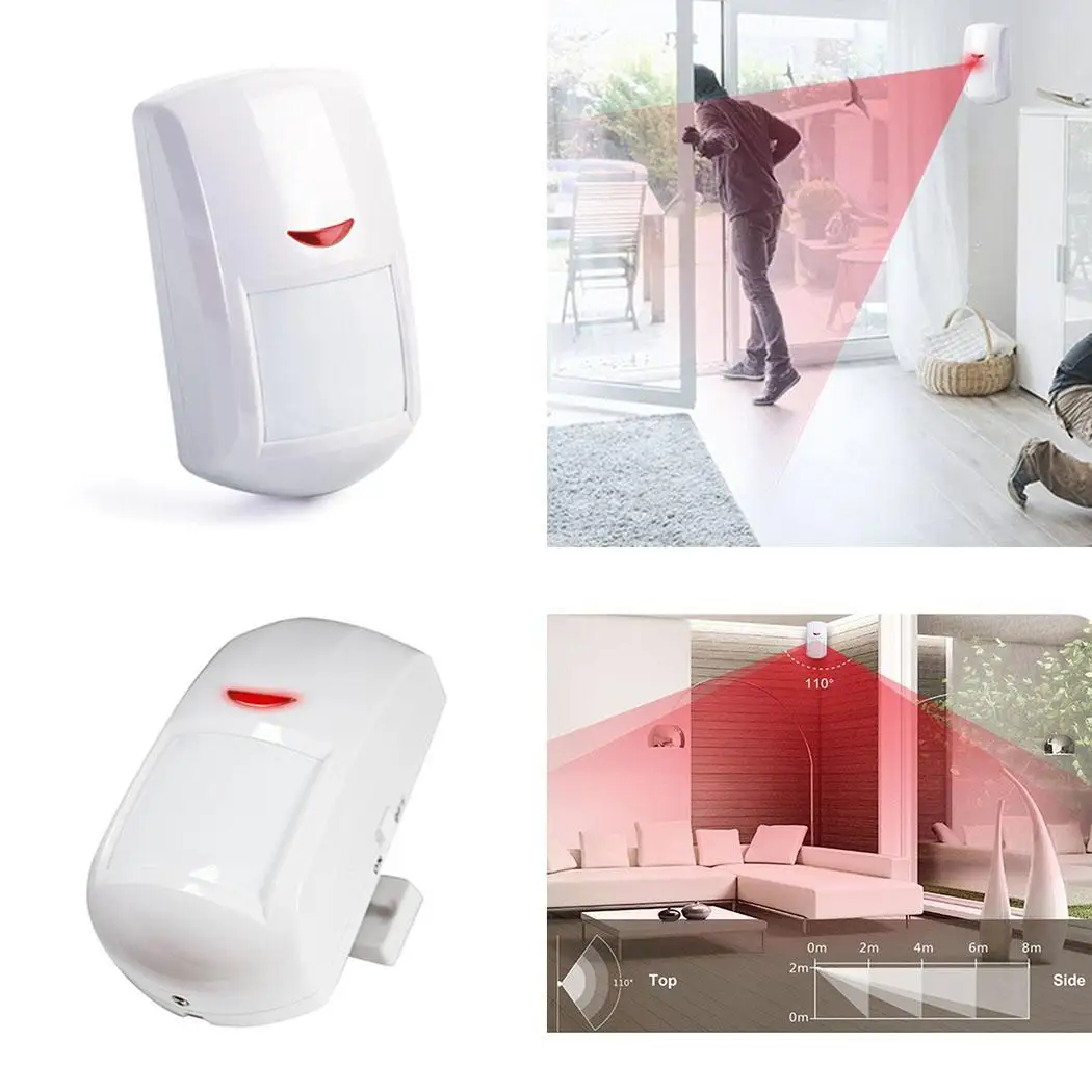 

Wide-angle Infrared Detector Human Body Infrared Sensor 9V Wireless / curtain infrared optional -10~+50C Alarm