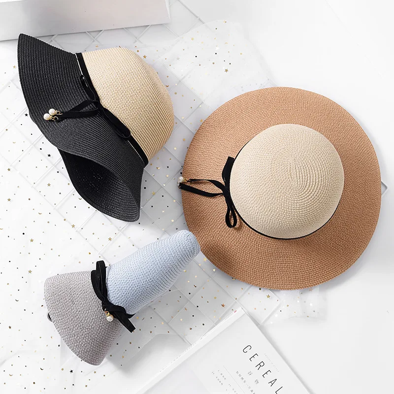سيدة أزياء أنيقة السفر لصق سترو هات قناع كاب الإناث في الهواء الطلق الشاطئ قبعات الصيف المرأة القبعات عارضة قبعة الشمس سيدة أزياء أنيقة السفر لصق سترو هات قناع كاب الإناث في الهواء الطلق الشاطئ قبعات الصيف المرأة القبعات عارضة قبعة الشمس