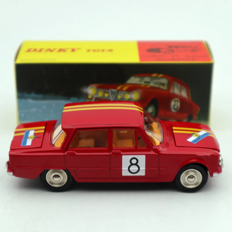 1:43 Atlas Dinky игрушки 1401 ALFA ROMEO 1600 TI ралли #8 литьё под давлением модельных