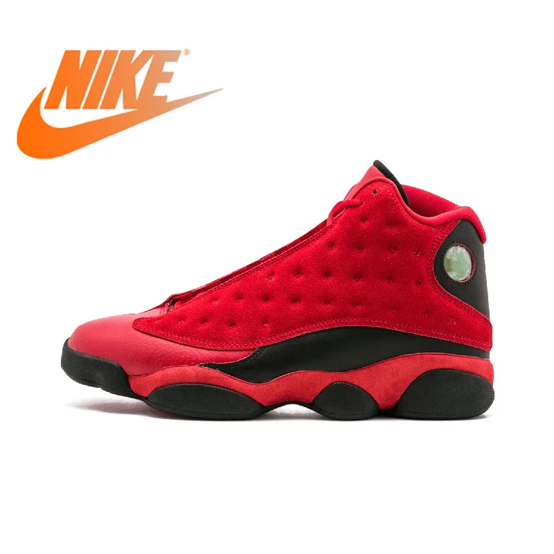 Оригинальный Nike Оригинальные кроссовки Air Jordan 13 Ретро SNGL DY "один день"-888164 601 Мужская баскетбольная обувь кроссовки дышащая Резина