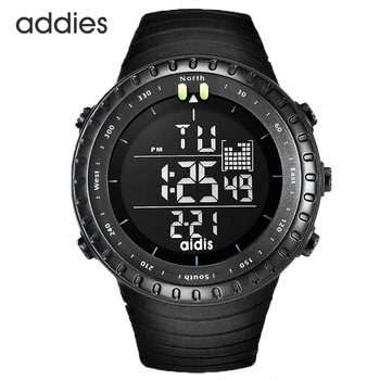 

Men Digital Sports Watch Black Tactical Army Waterproof LED Backlight Watch Large Face Stopwatch Alarm Military Watches