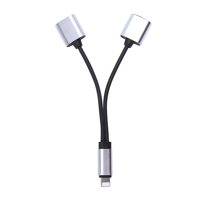 

Dual 8 Pin Ports Headphone Jack Adapter Audio Charge Adaptor Charger Cable 2 In 1 Charging For Iphone Xs Xr Max 7 8 Plus Ios11