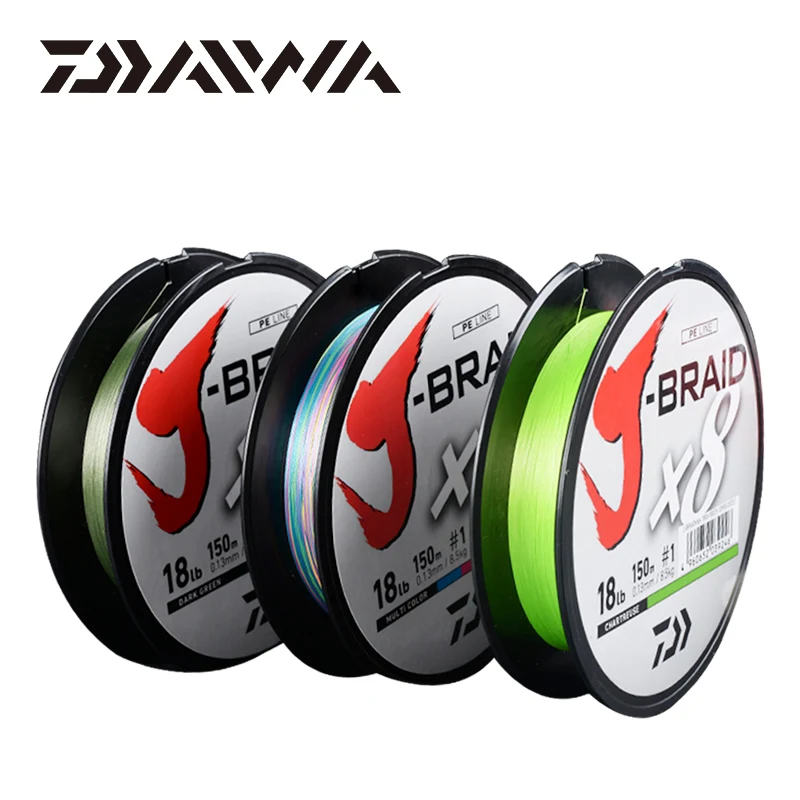Рыболовная леска DAIWA 100% оригинал 8 нитей PE длина лески: 150 м 1 0 # 5 18 фунтов 25