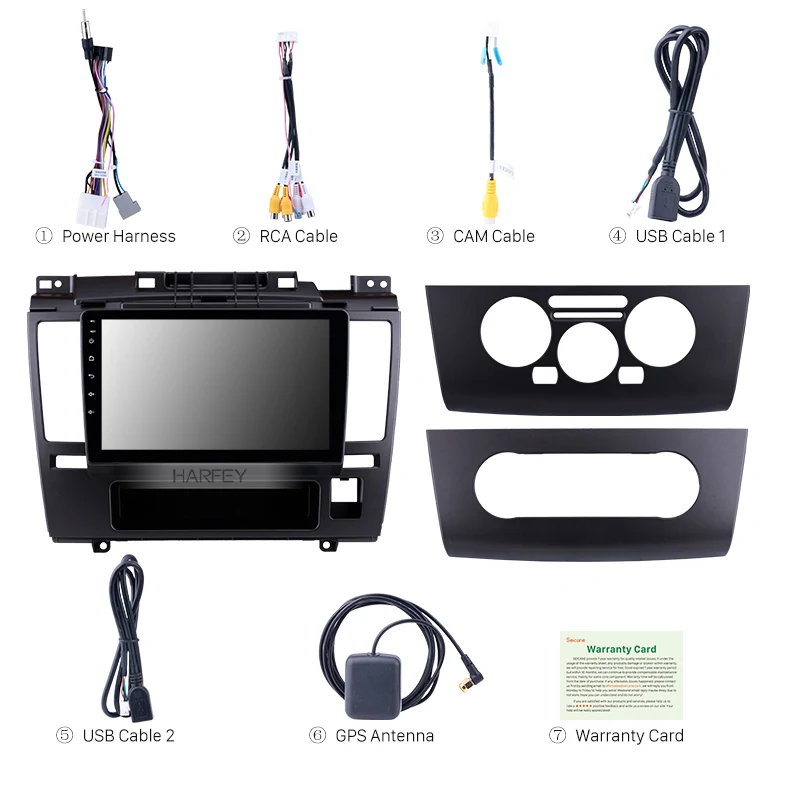 Cheap Harfey HD Touchscreen Car Radio GPS Navigation  Android 8.1 9" For 2005 2006 2007-2010 Nissan Tiida with Bluetooth AUX Wifi 3