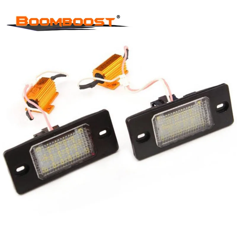 18Leds License Plate Lights Number Light For Porsche Cayenne 2PCS VW Touareg/Passat/Golf 5 5D touring SMD3528 | Автомобили и