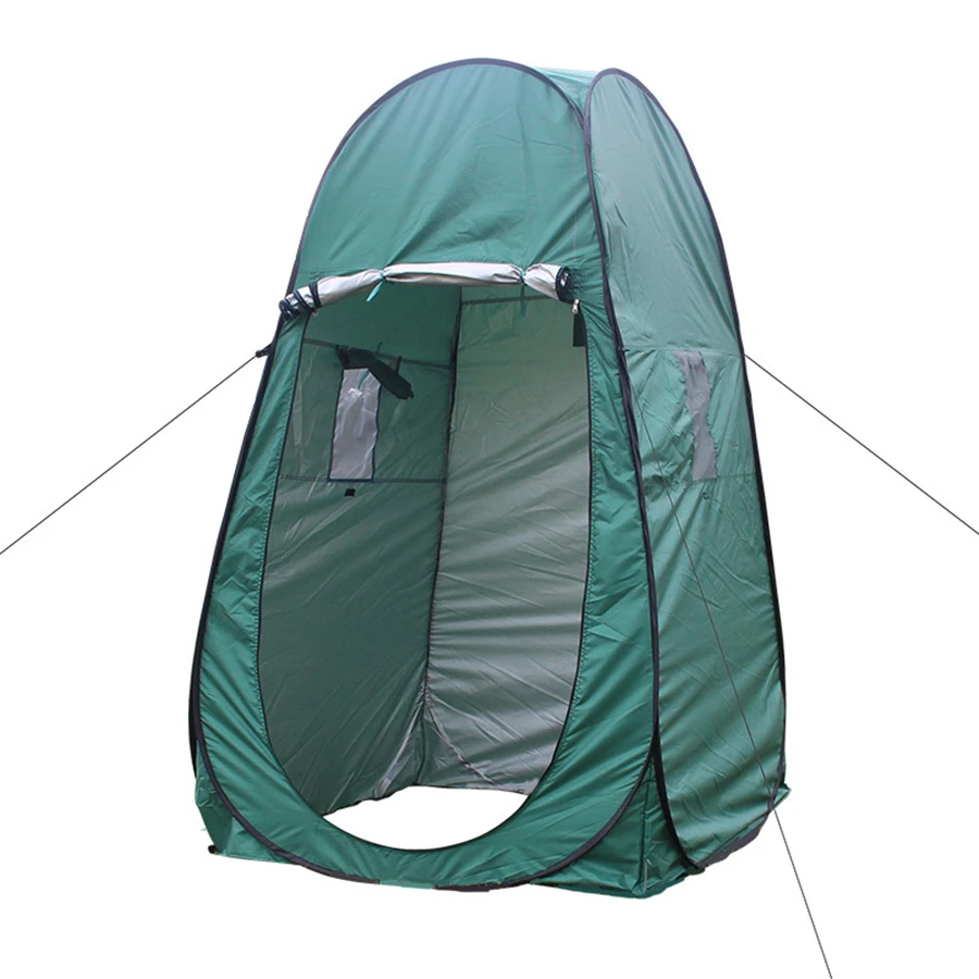 1 Person Quick Opening Nail Shower Tents Outdoor Camping Mobile Toilet Automatic Dressing Tent with Window Bathing Single Tent