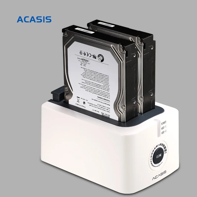 Acasis Ba-12Us 3,5 дюйма Sata Usb3.0 двойной жесткий диск Hdd док-станция жесткий диск автономный клонирование Дубликатор коробка