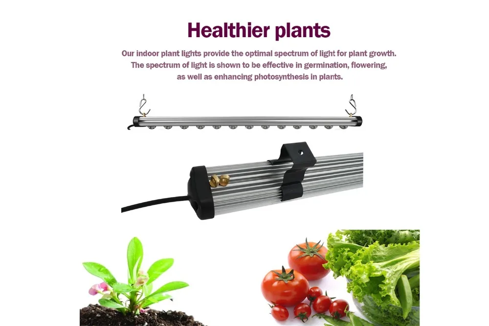 DIY LED Grow Light bar IP65 полный спектр 3000K 6000k Красный Водонепроницаемый для