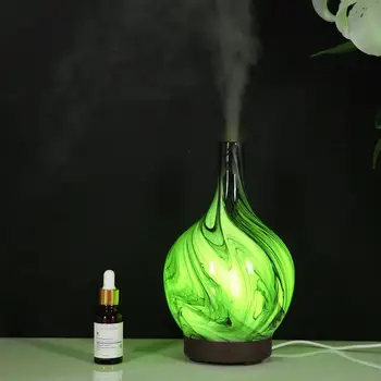 

Ultrasonic Aromatherapy Machine Ink Painting Aromatherapy Black And White Gray Ceramic Essential Oil Diffuser Humidifier
