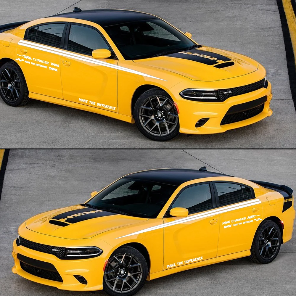 Для Dodge Зарядное устройство автомобиля стикер боковая наклейка на кузов пикап