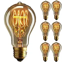 CLAITE E27 Эдисона мощностью 40 Вт лампа накаливания 220V теплая белая ретро Эдисон Стиль Вольфрам нити Светильник лампы Эдисон лампы