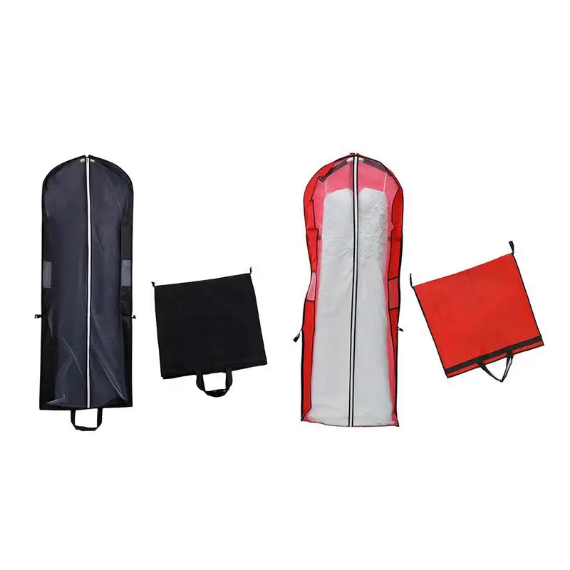 

Lightweight Foldable Storage Bag Bridal Wedding Dress Dustproof Bag Home Dress Clothes Garment Suit Cover Case With A Handle