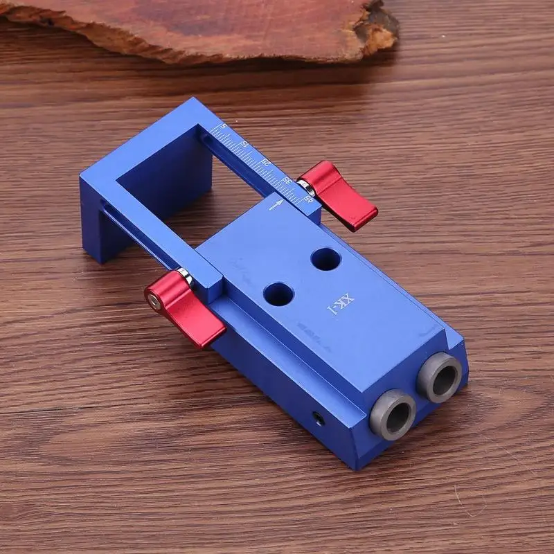 

New Mini Kreg Style Pocket Hole Jig Kit System For Wood Working & Joinery + Step Drill Bit & Accessories Wood Work Tool Set