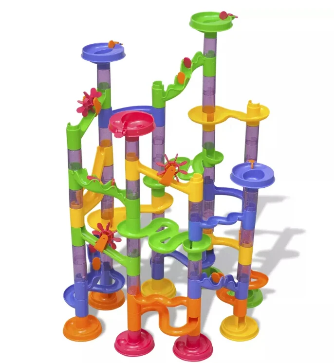 

VidaXL Colorful And Solid Ball Circuit For Children Plastic Ball Track For Kids Training Of Practical Ability And Creativity