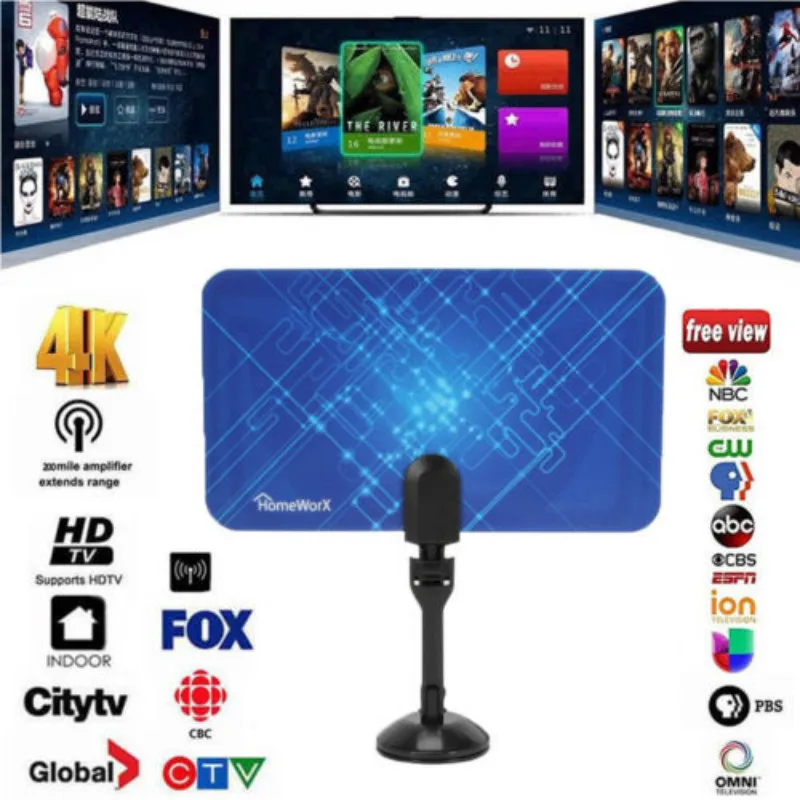 200 Миля Диапазон крытый антенна ТВ цифровой HD Skywire HDTV 1080p антенна|Телевизионные