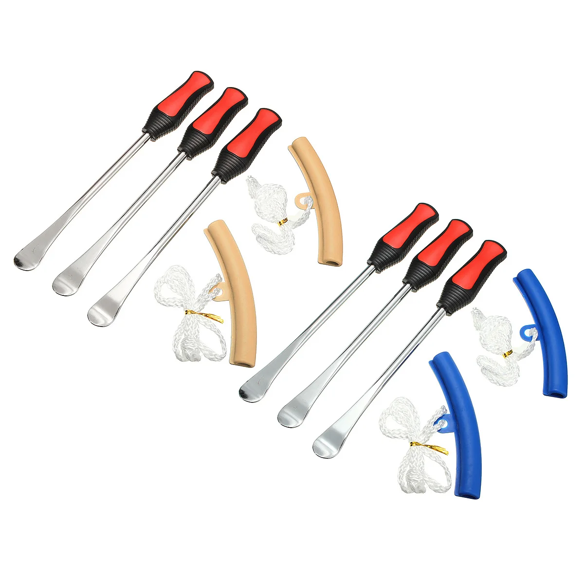 

5Pcs/Set Universal Motorcycle 3x Tire Iron Lever Tool Changing Spoon + 2x Wheel Rim Protectors Motorcycle Quad
