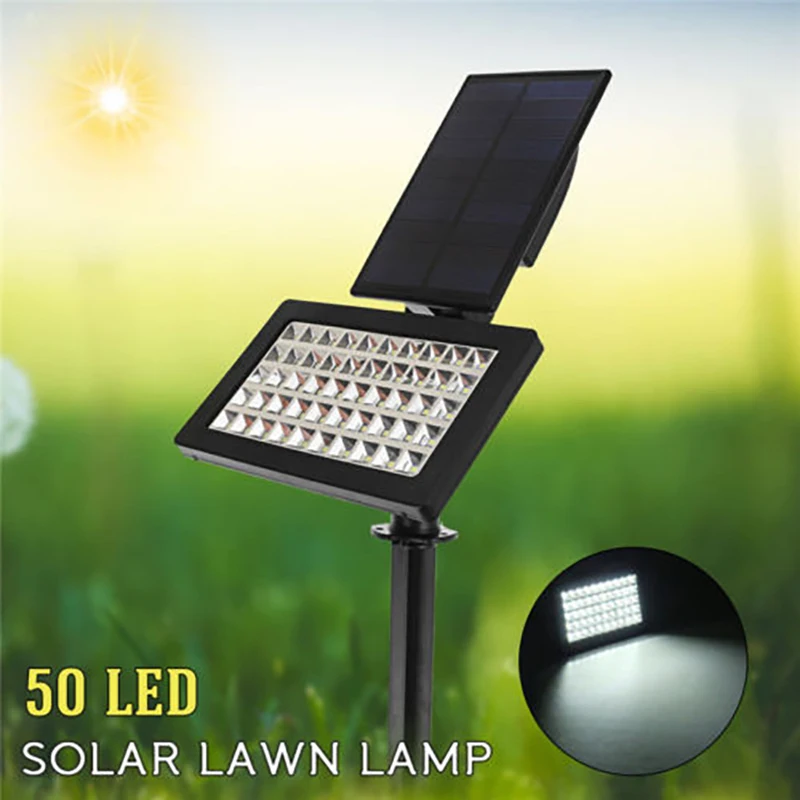 Solar Led Light Outdoor Solar Powered Light Lamp 50 LED Landscape Spot