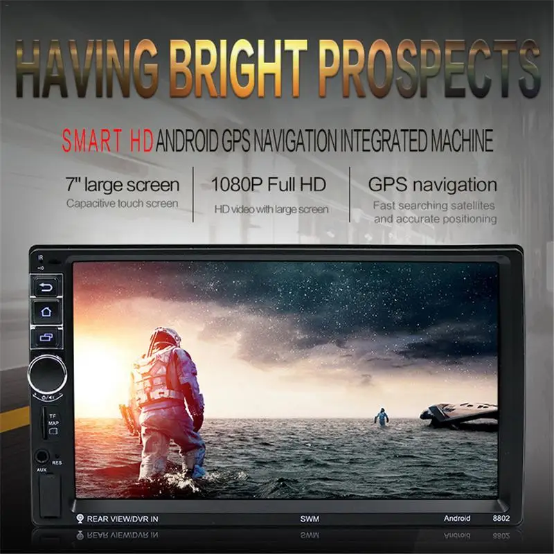 

Android 7.1 Car Multimedia Player HD 7" 2Din Screen Bluetooth With GPS FM ISO Power Aux Port Mirror Link WiFi Audio Video Player