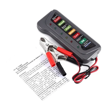 

Portable Car Motorcycle Trucks 12V LED Digital Battery Alternator Tester Battery Tester Battery Level Monitor