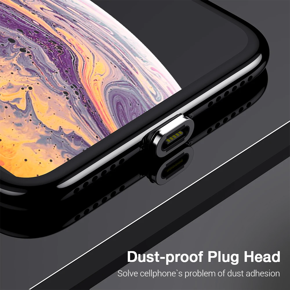 Магнитный кабель KISSCASE 1 м для Apple iPhone X 7 8 6 Xr Xs Max USB C Type Samsung S10 Lite Micro магнитное