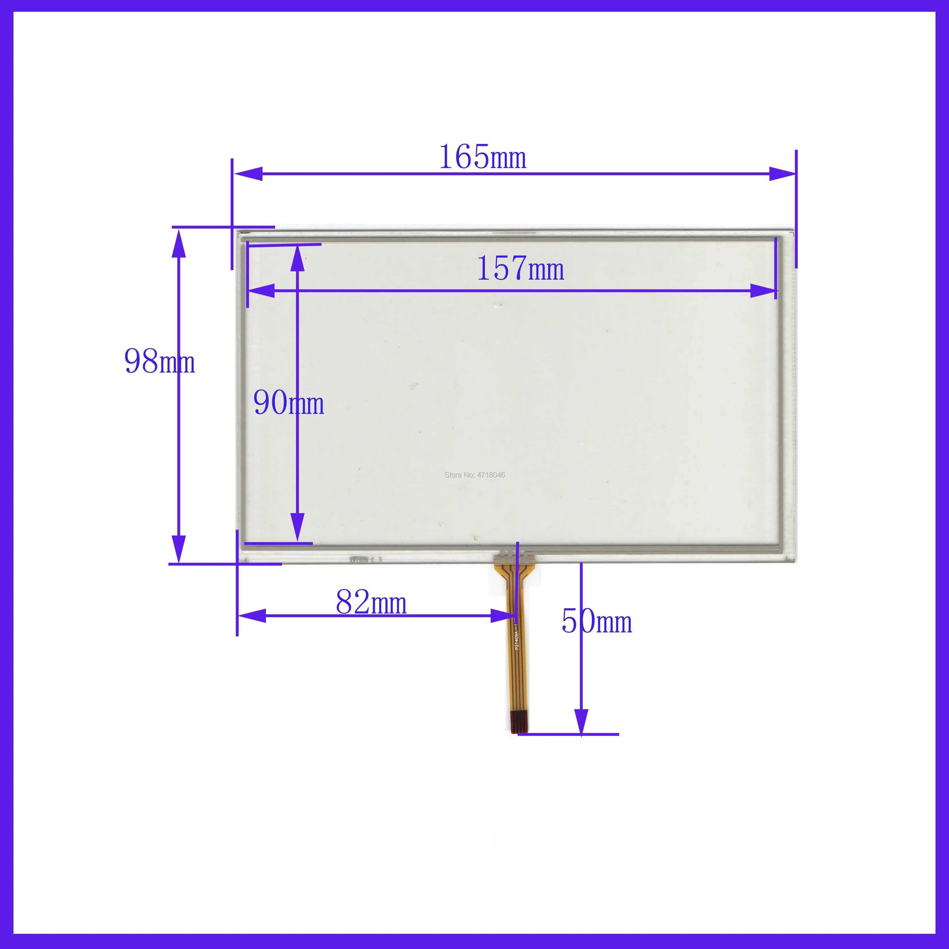 

ZhiYuSun wholesale XWT209 165*98mm 7inch 4lines resistance screen for car DVD redio this is compatible 165*98