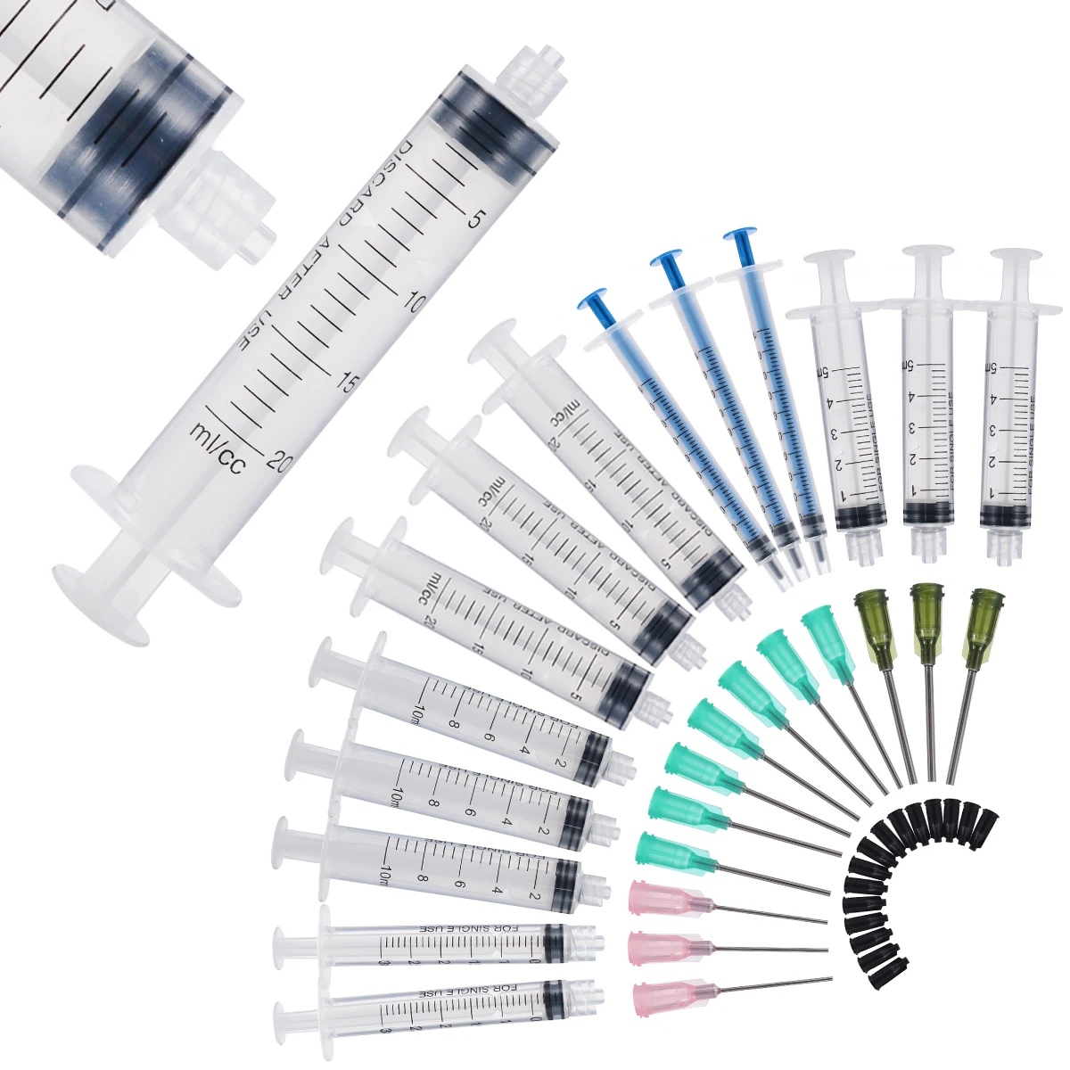 

15 Pack Glue Syringe 20ml 10ml 5ml 3ml 1ml Syringes plastic Syringe For Oil Or Glue Applicator DIY Adhesives & Sealers