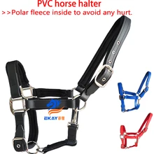 25 мм широкий повод ПВХ для лошади, серебристая металлическая фурнитура. Мягкая подушка внутри(BLT4007