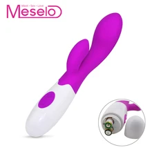 Meselo 30 Speeds Rabbit Vibrator Silicone Sex Toys For Woman Masturbator G-spot Clitoral Dildo Vibrator Vagina Anal Adult Toys
