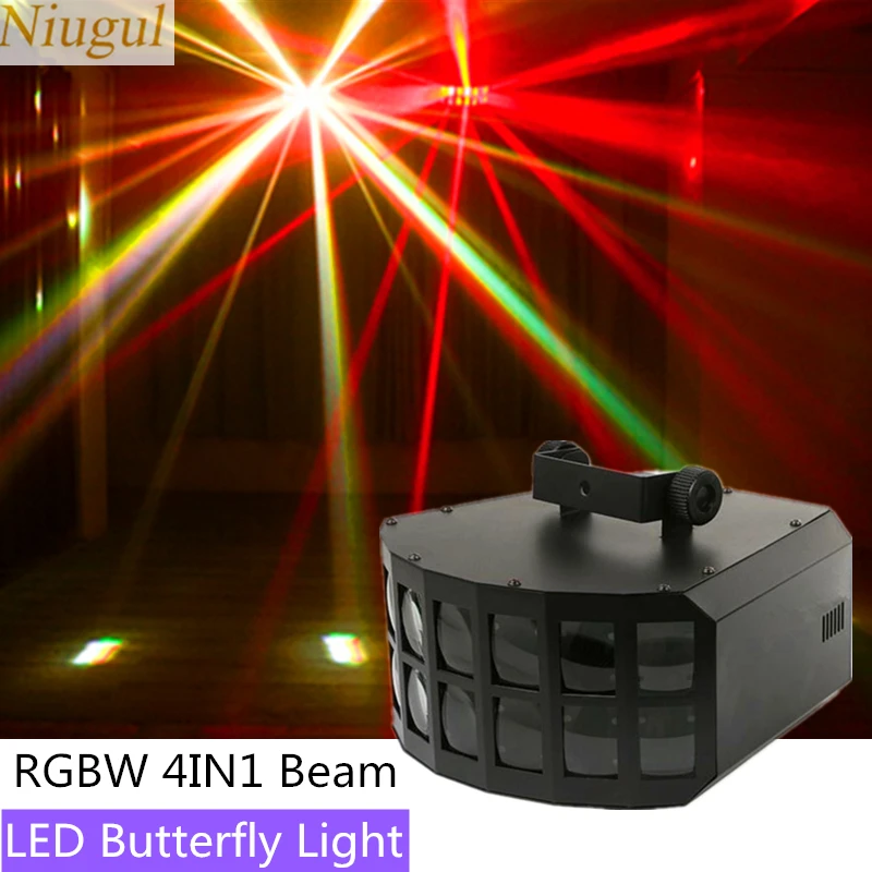RGBW Светодиодная лампа двойная бабочка/DMX512 Дерби Клубные вечерние сценические