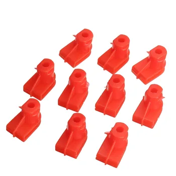 

10x Bumper Clips Wing Mounting Grommet Nuts Screws Plastic Red For Opel For Vauxhall