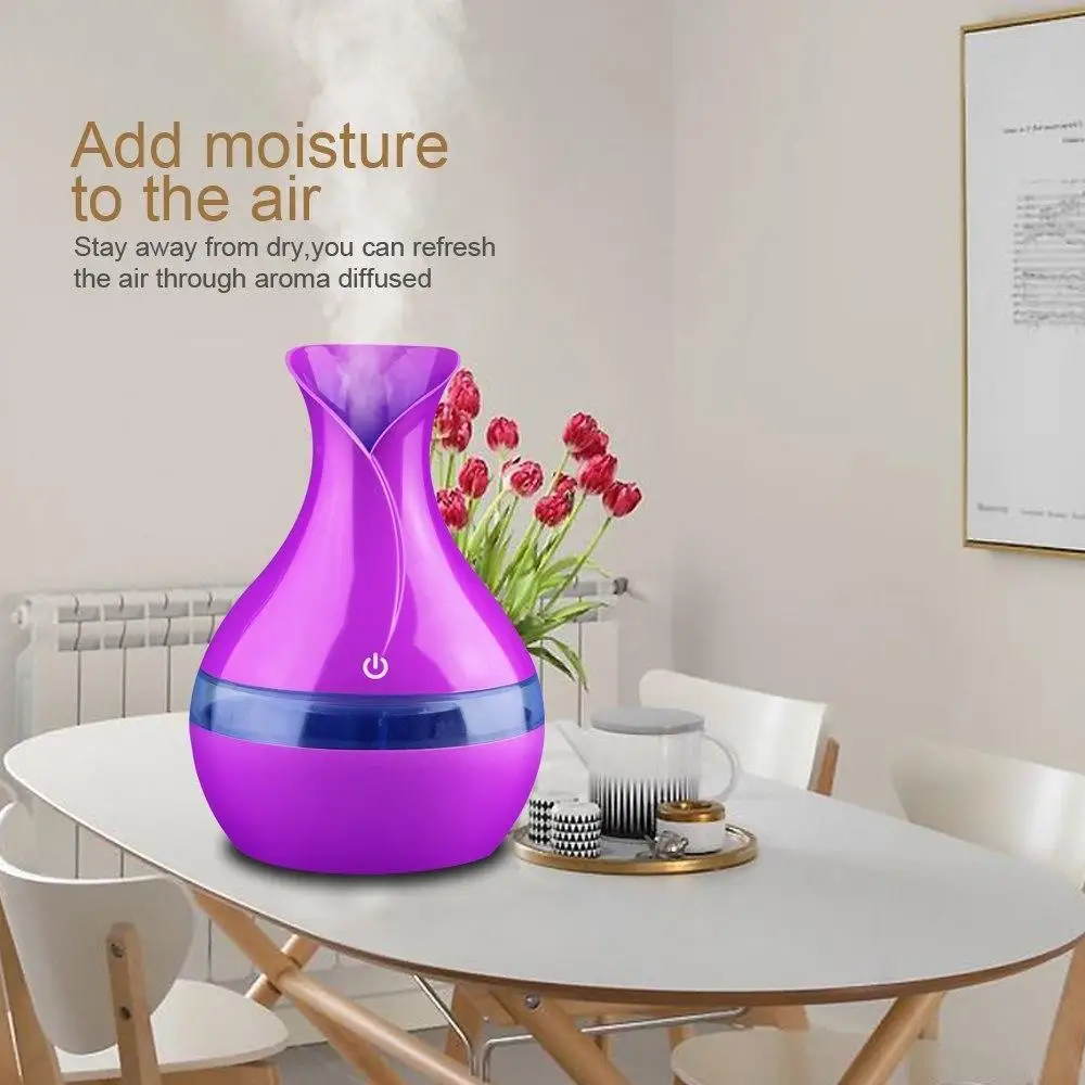 

300 ML Air Ultrasonic Humidifier For Home Essential Oil Diffuser Atomizer Air Freshener Mist Maker with LED Night Light HOT