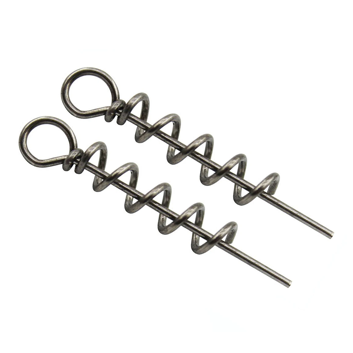 

45Mm Spring Twist Lock Fishing Hook Centering Pin Worm Crank Hook Soft Fishing Baits Lure Rigs Needle Spring Lock