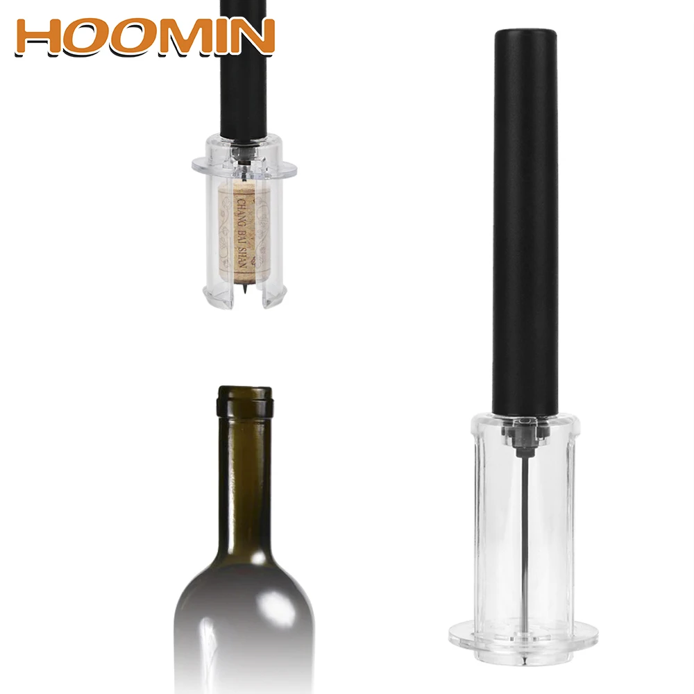 

HOOMIN Pin Type Bottle Pumps Corkscrew Gadgets Red Wine Opener Cork Out Tool Air Pressure Kitchen Manual Tool