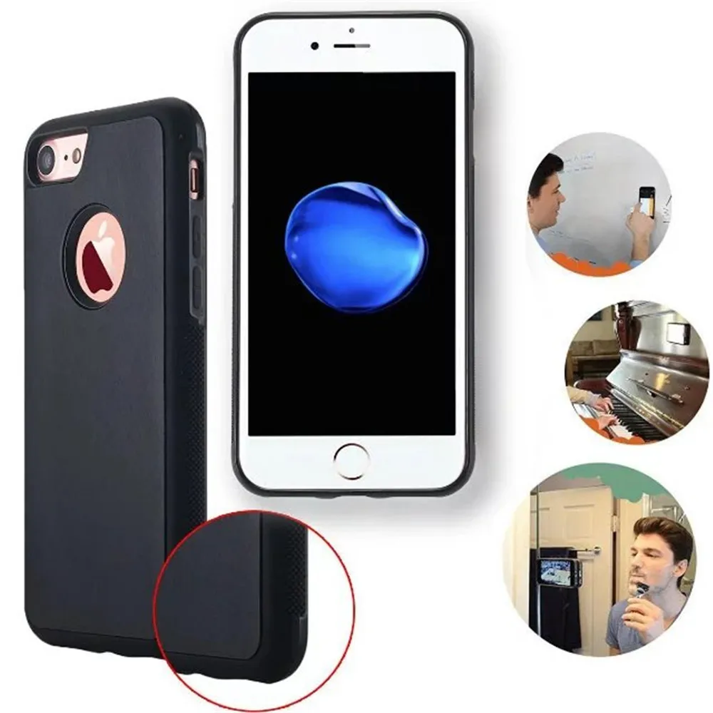 

for iphone 7 8 plus anti gravity case matte nano suction sticky selfie slim plain phone cases