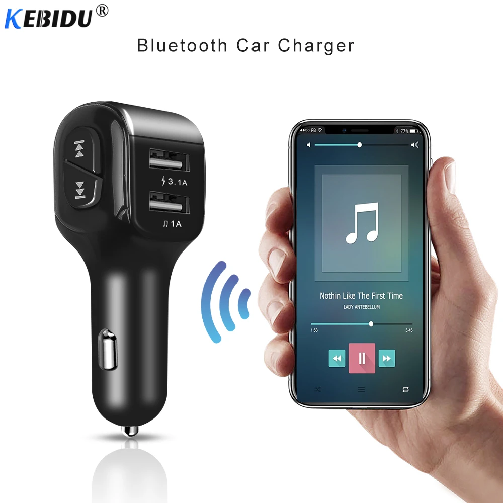 Универсальное автомобильное зарядное устройство KEBIDU с двумя usb портами