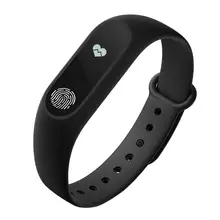M2 черный силиконовый ремешок Smart Watch Sport шагомер wristbandsreplacement Фитнес ремешок для наручных часов