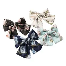 4 шт. заколки для волос с бантом красивые двухслойные шпильки для волос с тюльпаном украшения заколки для детей девочек