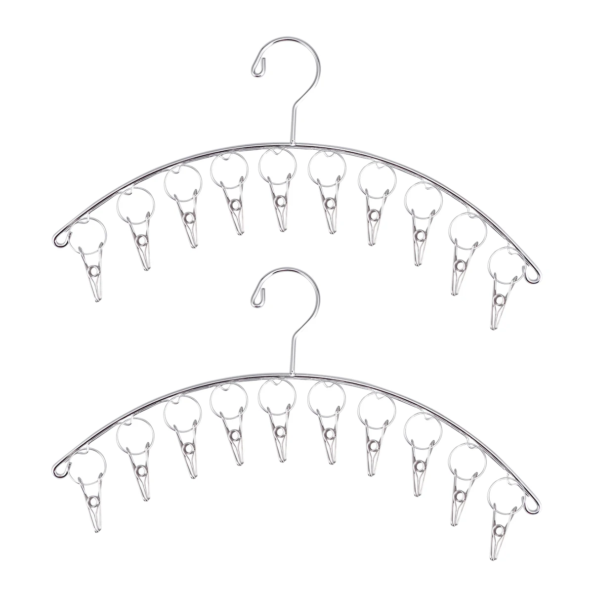 2pcs Drying Rack Stainless Steel Laundry Clothes Hanger for Socks Underwear Diapers Towels | Дом и сад