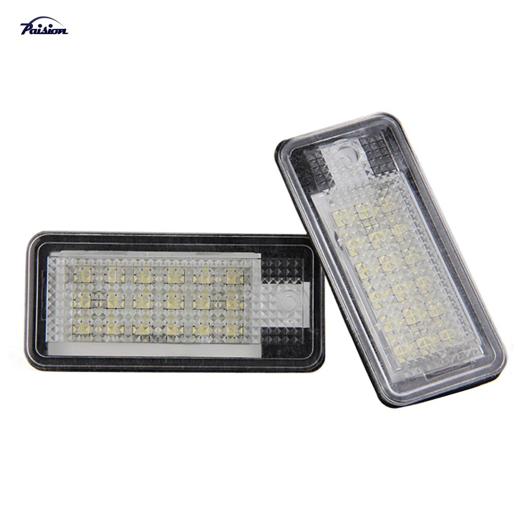 2 шт. 18SMD безошибочный светодиодный номерной знак для Audi A3 S3 A4 S4 B6 B7 A6 S6 A8 Q7|light for|lights