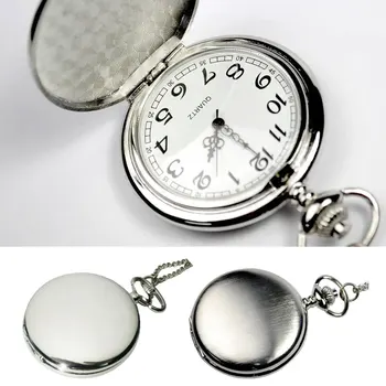 

Retro Matte Quartz Black Silver Large Pocket Watch Classic Fashion Pocket Watch Men And Women Young And Casual Casual Wild Table