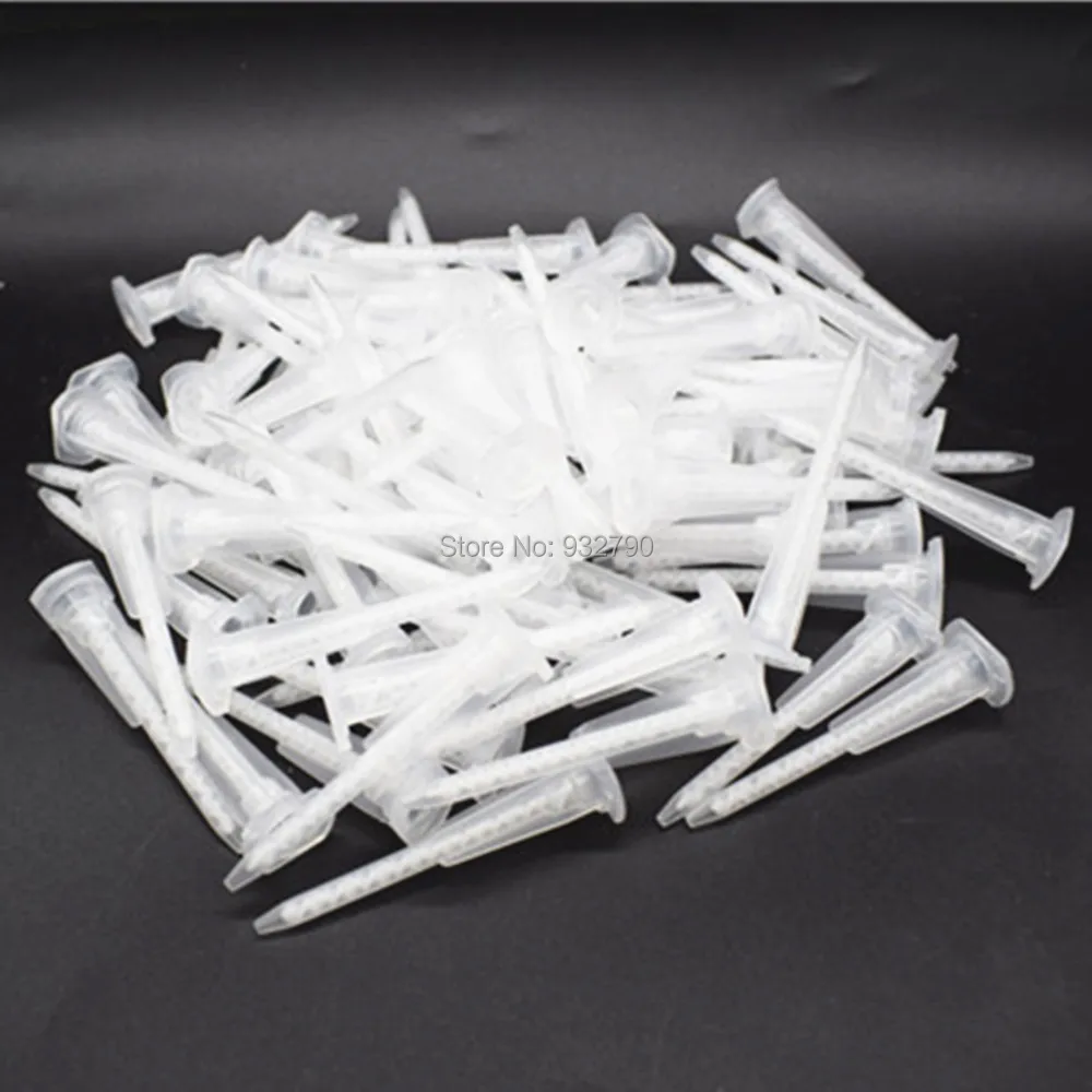 

100pcs 1:1 Epoxy Adhesive Gun Applicator Tip Mixing Mix Nozzle