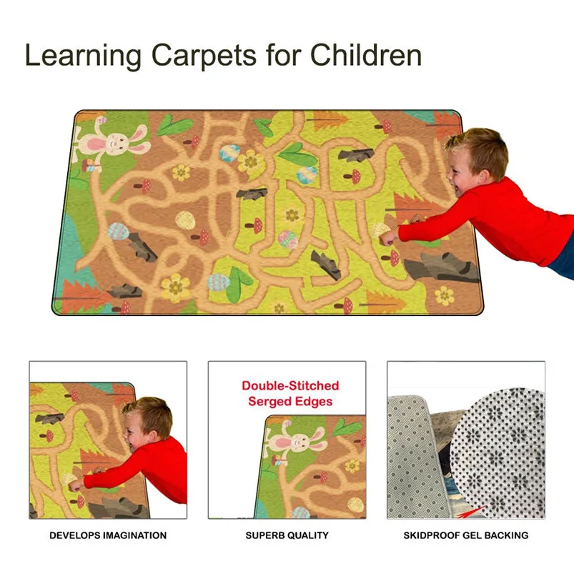 Детский ковер для подиума, милый мультяшный Детский ковер, современный ковер для гостиной, Infantil, коврик для ползания, складной коврик, Детский ковер