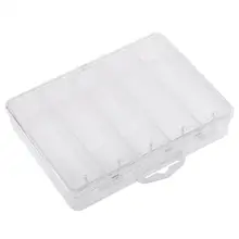 5 отделения для хранения коробка прозрачная рыболовная приманка квадратный ящик для рыболовных крючков блесна Приманка снасти ящик для принадлежностей