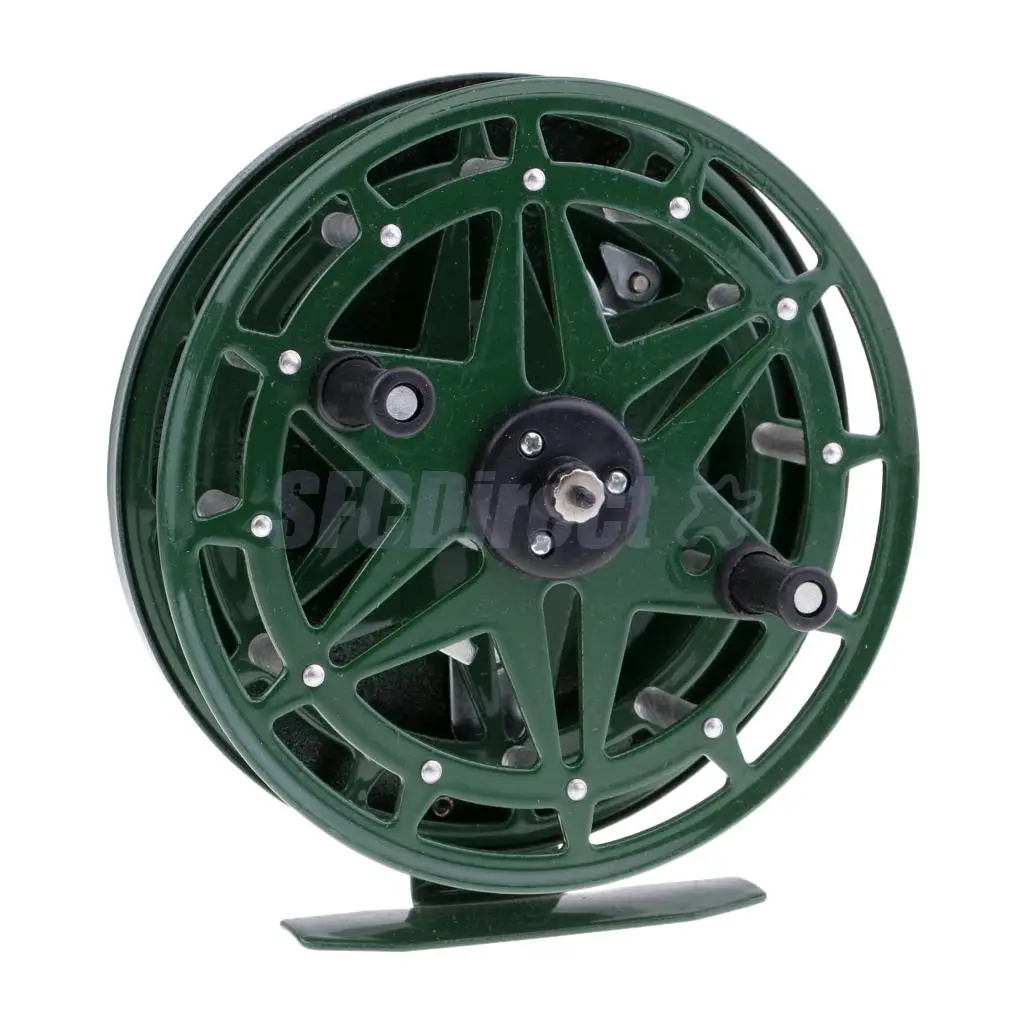 

Stainless Steel Fly Fishing Reel Ice Fishing Reel Raft Fishing Wheel Green