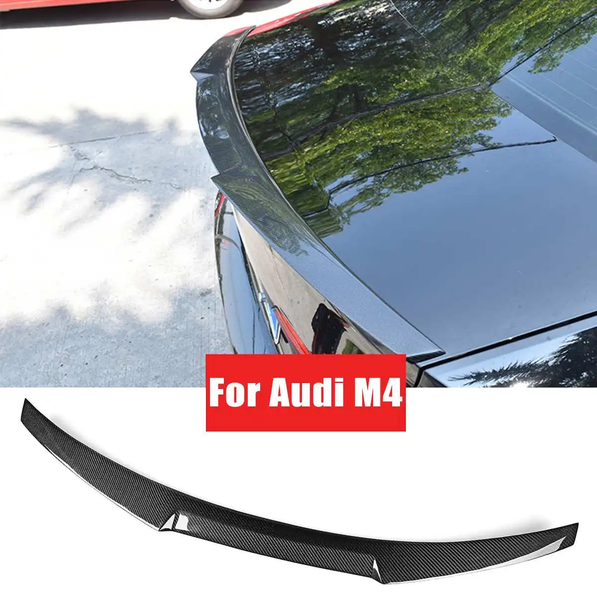 

Carbon Fiber Material Rear Boot Trunk Spoiler Boot Lid For Audi A5 F5 Sportback 4 Door M4 2017 2018